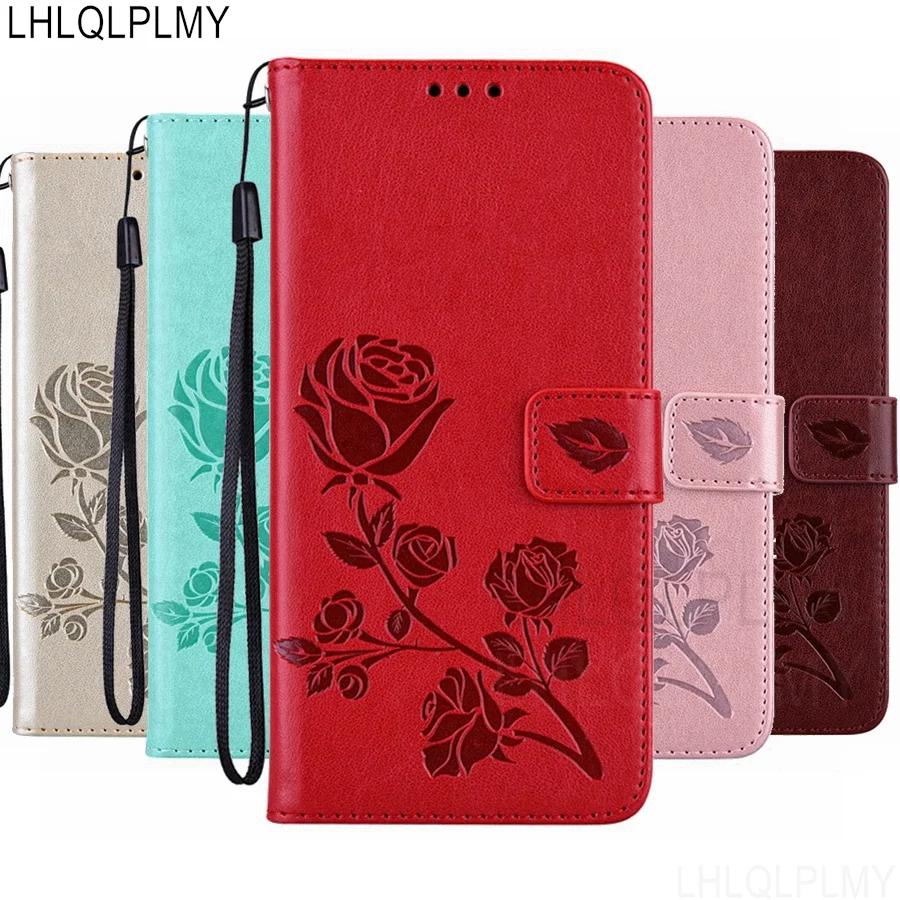 Rose Leather Wallet Flip Case For Xiaomi 12X 12 Lite 12T Poco X6 X3 Nfc M3 M4 Pro 5G F3 F5 X5 X4 F4 GT C40 M5 M5S F1 Cover Funda