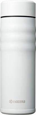 CERAMUG White Ceramic Water Screw Ceramic Vacuum Keeps Drinks Hot or Bottle/Coffee Mug, 500ml, Cap, Interior, Insulation, Cold, MB-17SWH-AZ