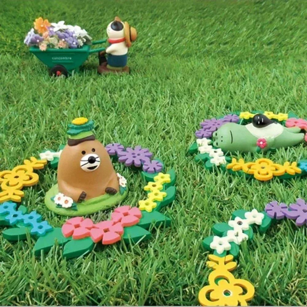 Spring Garden Farm Series Zakka Figurine Decoration Japanese Photo Props Miniature Resin Gift INS Cat Collection Small Ornaments