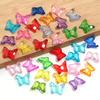 100pcs 16X13mm Butterfly Acrylic Beads for Jewelry Making Cute Loose Spacer Animal Beads DIY Bracelet Necklace for Kids Girls