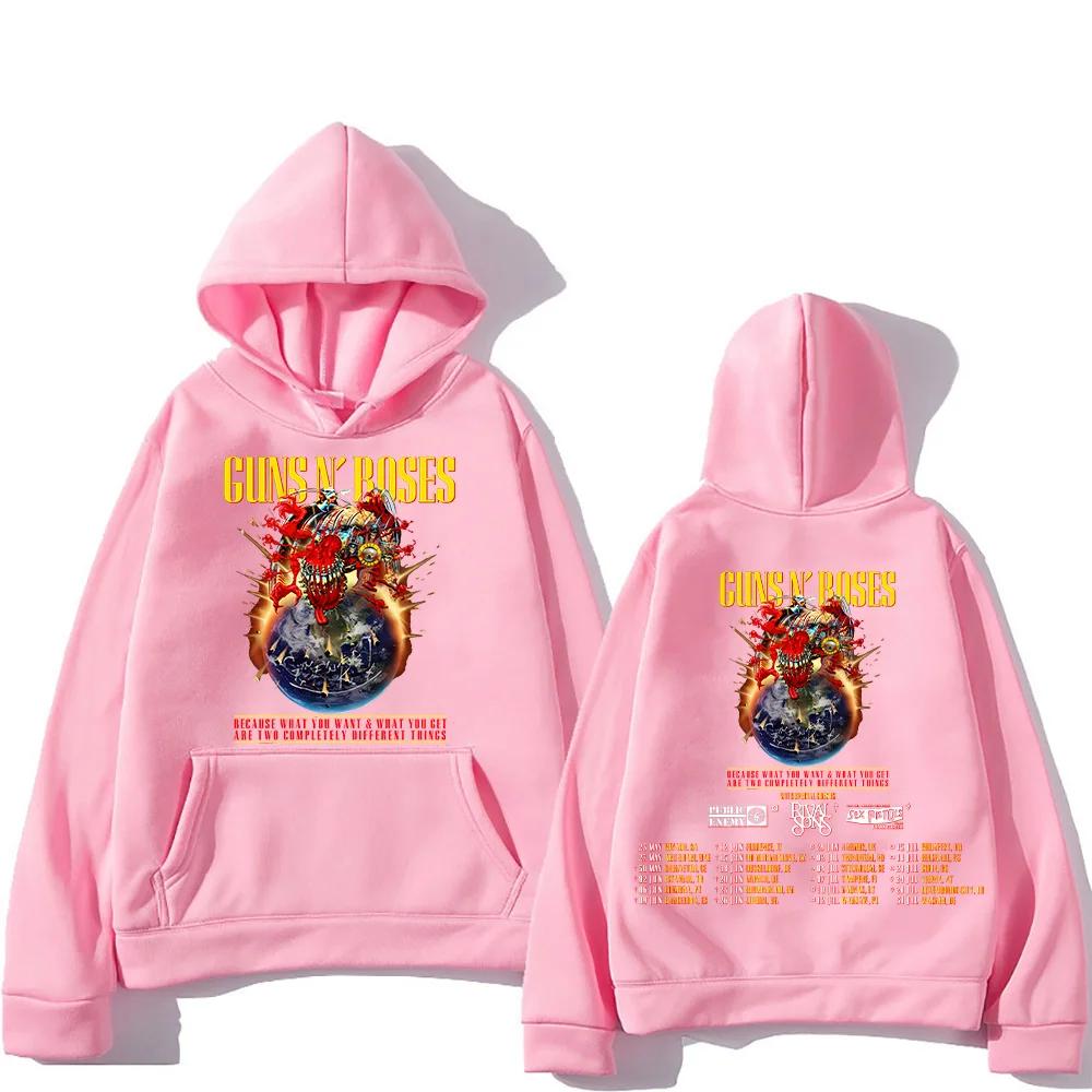 Guns N Roses Tour 2025 Hoodie Retro Street Style Pullover