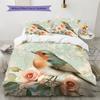 Flower Bird Pattern Bedding Quilt Set  Home Decoration  Gift (1 * duvet cover + 2 * pillowcase  without core)