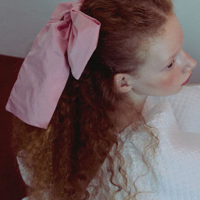 Elizabeth Moments Pink Long Memory Ribbon Hair Pin