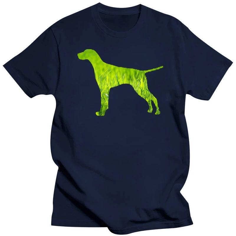 Sonnenlicht Deutsch Kurzhaar Pointer Shirt Hund Gras Natur T-Shirt Baumwolle Cool Harajuku Herren Neuankömmling Vintage O-Ausschnitt Damen
