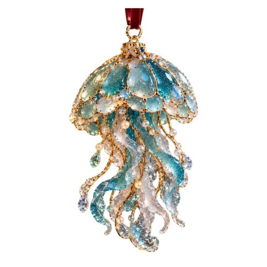 Gastgeschenke für Festivals Meerglas-Weihnachtsdekoration, Küsten-Schildkröte Walhai Oktopus Bürodekorationen Baumbehang, Meeresinspiriert