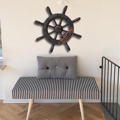 Wooden Ship Wheel Decoration, Beach Steering , Wheel, Wall Hanging Ornament Home