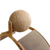 Cat Scratching Arch And Ball Interactive Cat Scratching Ball Arched Scratch Pad with Wooden Frame