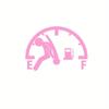 Car Reflective Fuel Tank Cap Sticker Novelty Design Fade Resistant Easy Install Exterior Decor for Trucks  SUVs