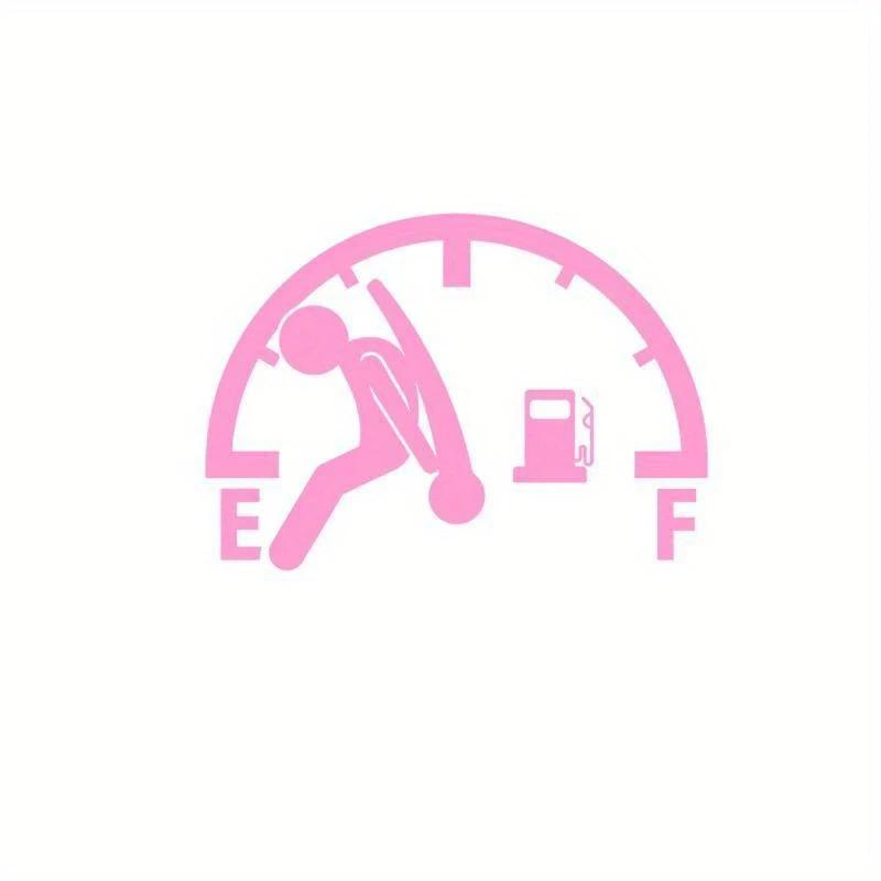 Car Reflective Fuel Tank Cap Sticker Novelty Design Fade Resistant Easy Install Exterior Decor for Trucks SUVs