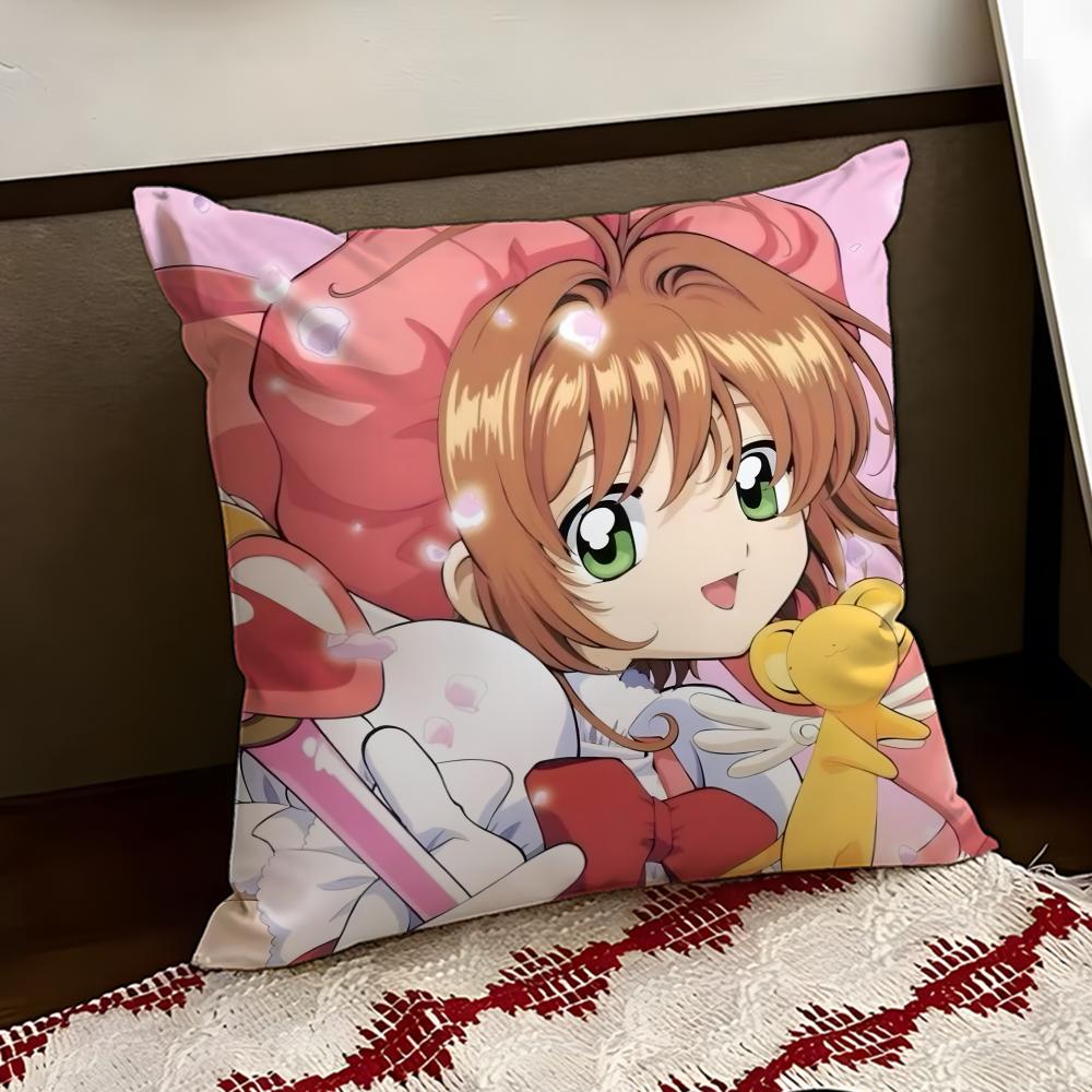CCardcaptor SakuraS Cushion Cover Reversible Soft Durable Pillow Cover Home Car MultiScene Use for Daily Comfort
