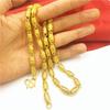 Men's Double Dragon Head Necklace: Non-fading Brass with Thick Gold Plating, Vietnamese Sand Gold Jewelry.