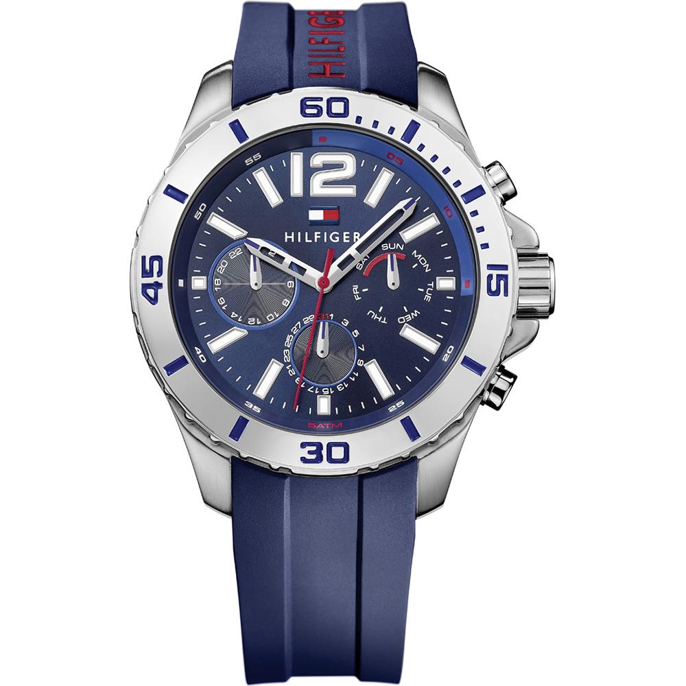 Tommy Hilfiger Nolan Blue Dial Blue Silicone/Rubber Men s Quartz Watch 1791142 синий