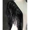 1.1 Yards Laser Shiny Tassel Fringe Trim Lace Ribbon Tassels Christmas Decor Curtains Latin Dance Dresses Skirt Fringes Sewing