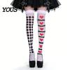 Knee High Socks 1 Pair Halloween Thigh for Women, Cute Gift Anime Fans Cosplay Party Stockings, Over Tea Party, Festivals Accessories