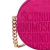 Moschino Gold Logo Letter Zipper Closure Small Round Shoulder Crossbody Bag Women Bags Pink AEF2326M74158268