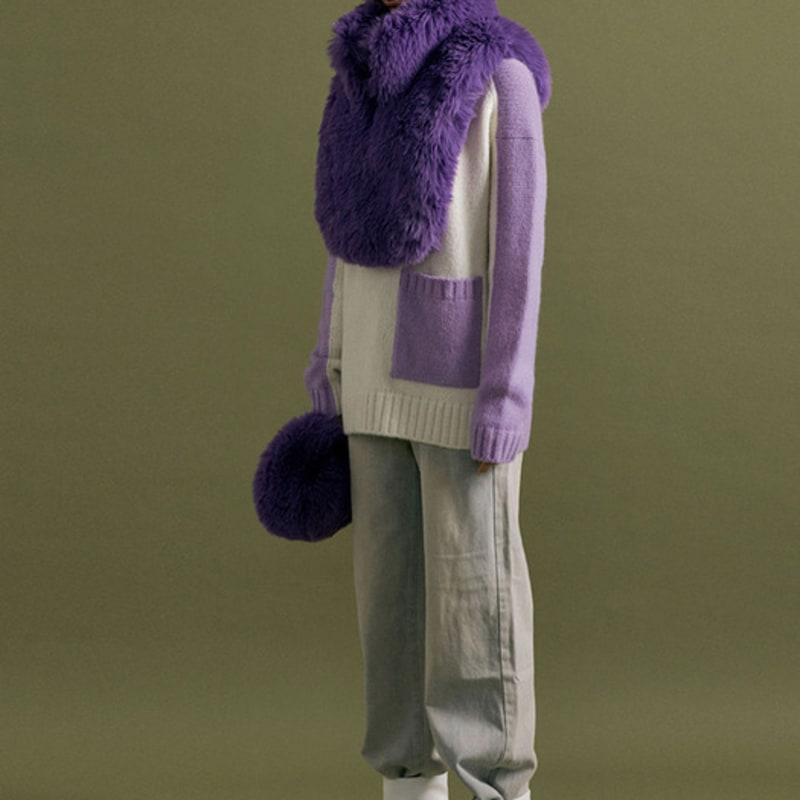 Molliolli FLO Fur Dicky Muffler [Purple]