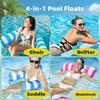 1pc Convenient 4-in-1 Water Swimming Pool Floating Hammock, Foldable Water Inflatable Hammock , Suitable For Pool, Seaside