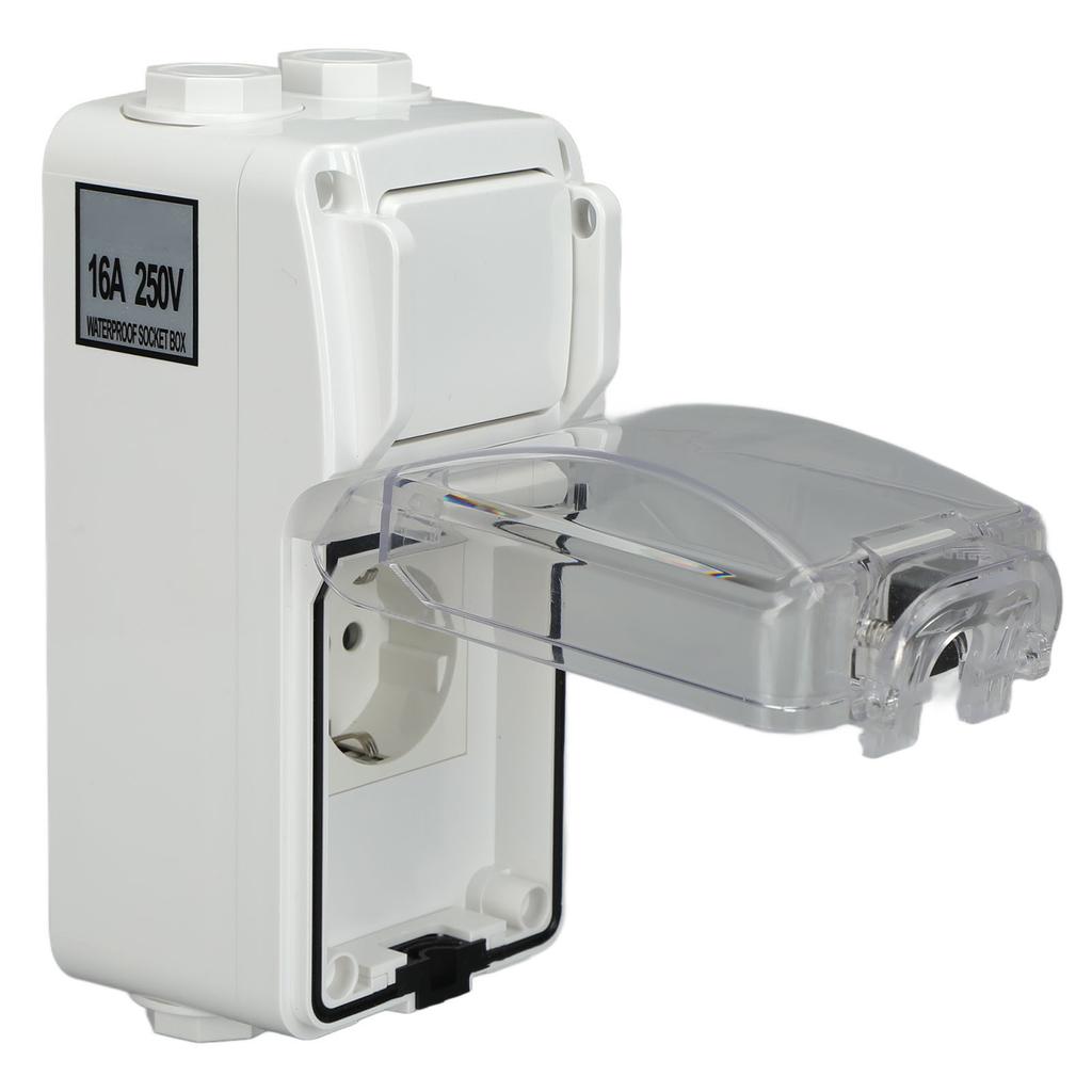 German Waterproof Outlet IP66 Weatherproof In Use Socket Toggle Switch for Garden 250V 16A