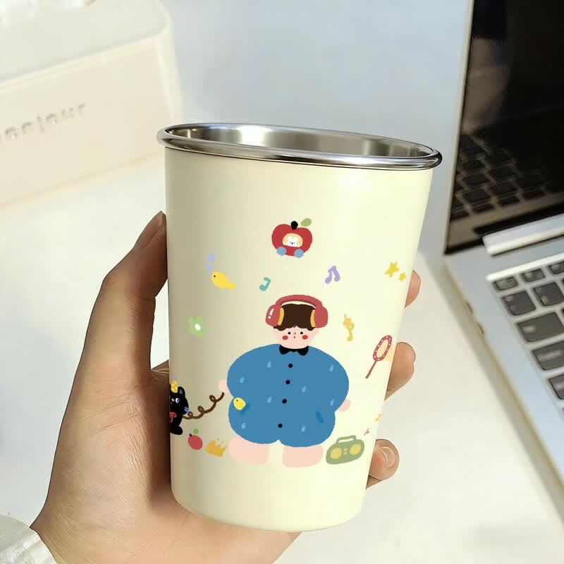 Handon Cartoon Stainless Steel Drinking Cup