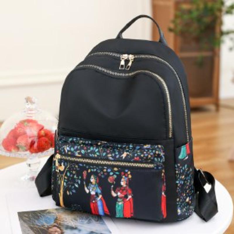Fashion Backpacks Women Nylon Shoulder Bags Female School Bags for Teenage Girls Light Ladies Travel Backpack Mochila Feminina