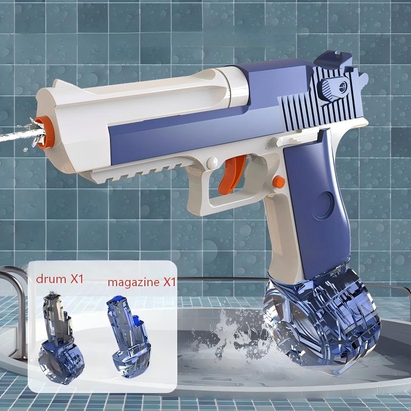 Kids Press Continuous Firing Water Gun, Linkage Rehearsal Summer Beach Water Play Game, Outdoor Fun Toy for Children Boys Girls