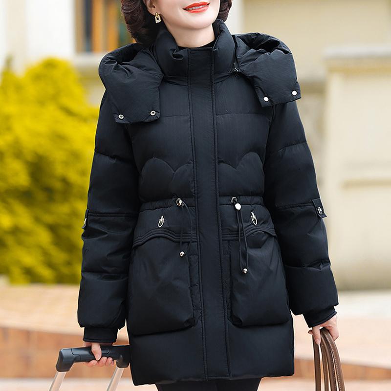 Женские пуховики больших размеров для среднего возраста — фото 20