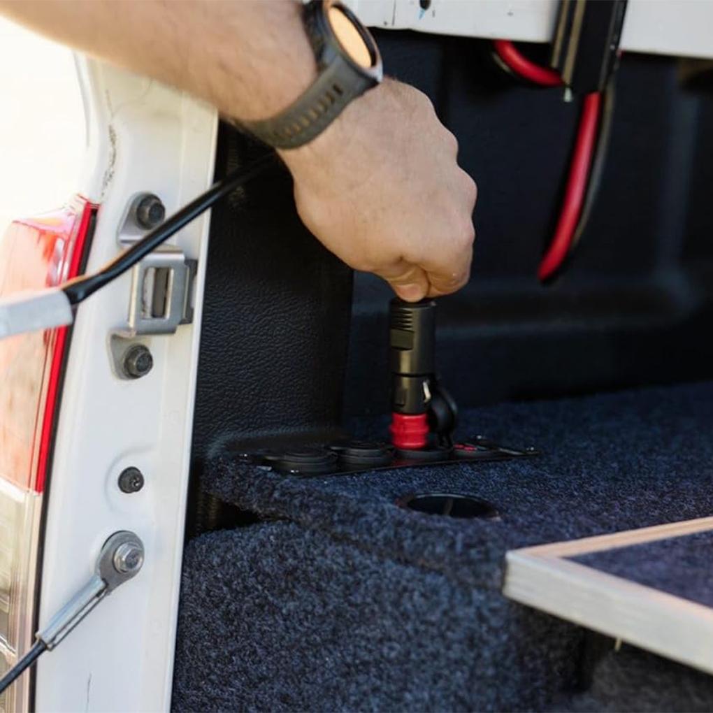 50A 50cm 12V Car Power Adapter Plug to Cigarette Lighter Connector  Easy Install for RV Boat Auto Electrical Supplies