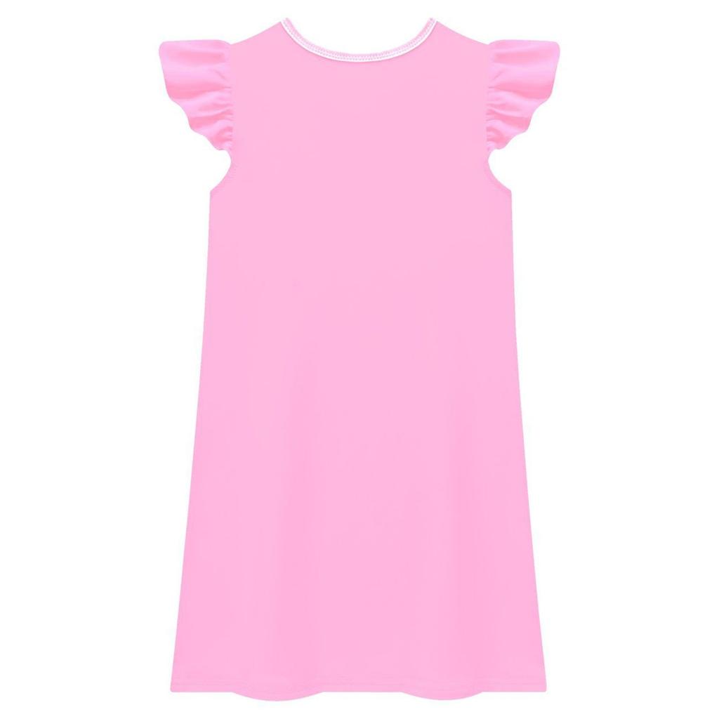 Girls Short-sleeved Pajamas Home Clothes Nightdress Flying Skirt