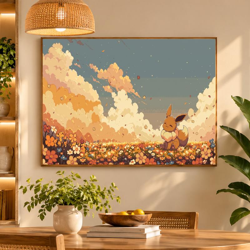 5D Diamond Painting Eevee DIY Full Drill Diamond Art Kit Home Decoration