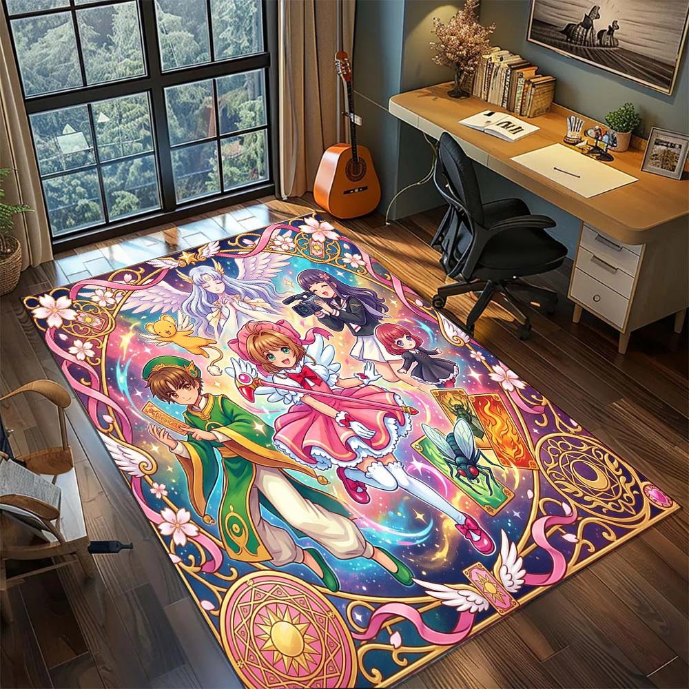 Cardcaptor Sakura Large Area Washable Floor Mat Rug Carpet Non Slip Home Decor Gamer Room Bedroom.-TING
