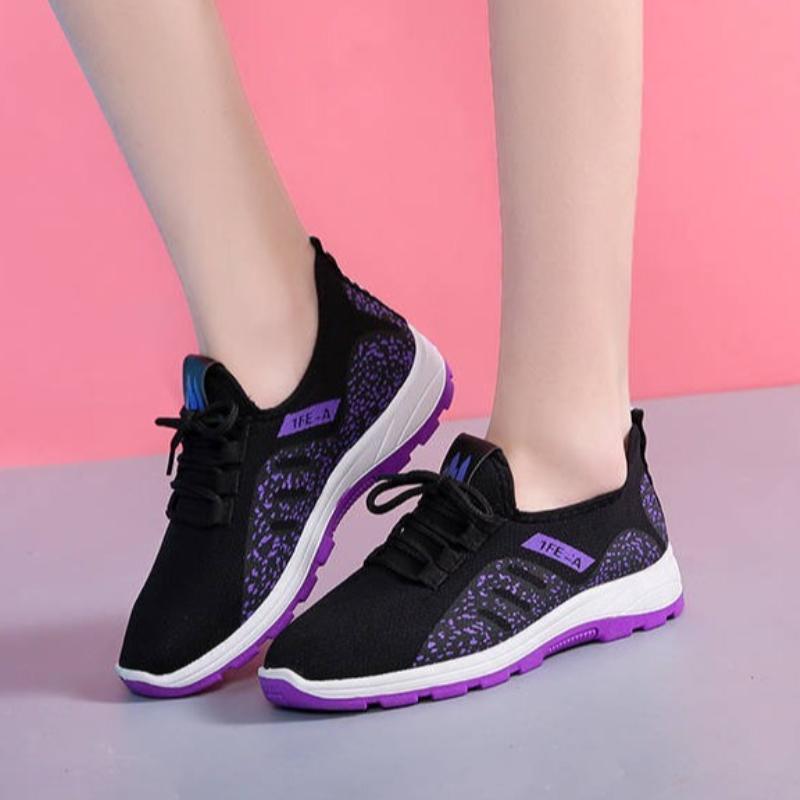 Fashion Hot Sale Women's Shoes Lightweight Women Vulcanized Shoes Lace Up Mesh Outdoor Running Training Shoes Durable Sneakers for Women