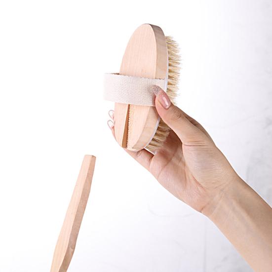 Bath Brush Long Handle Rich Bubbles Soft Bristles Fast Drying Detachable Handle Body Brush Bathing Tool
