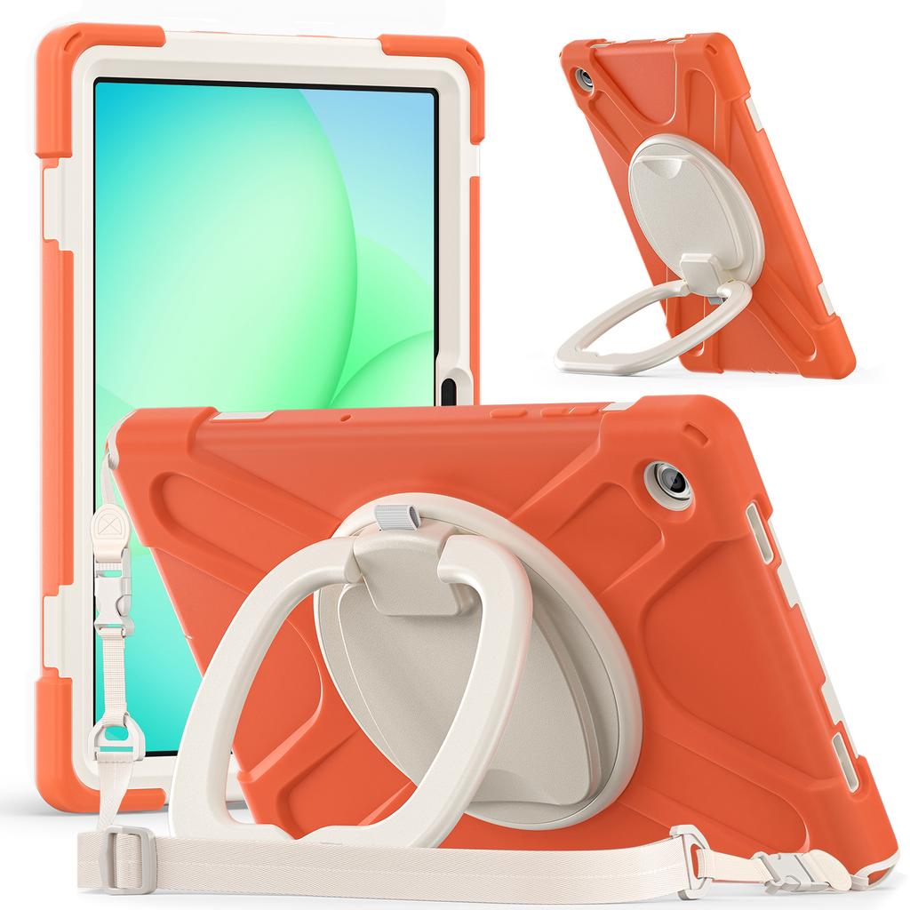 Rotating Case for Samsung Galaxy Tab A11 Plus 2025 11.0" SM-X310 X315 X230 X235 X236 Stand Handle Grip Cover with Shoulder Strap