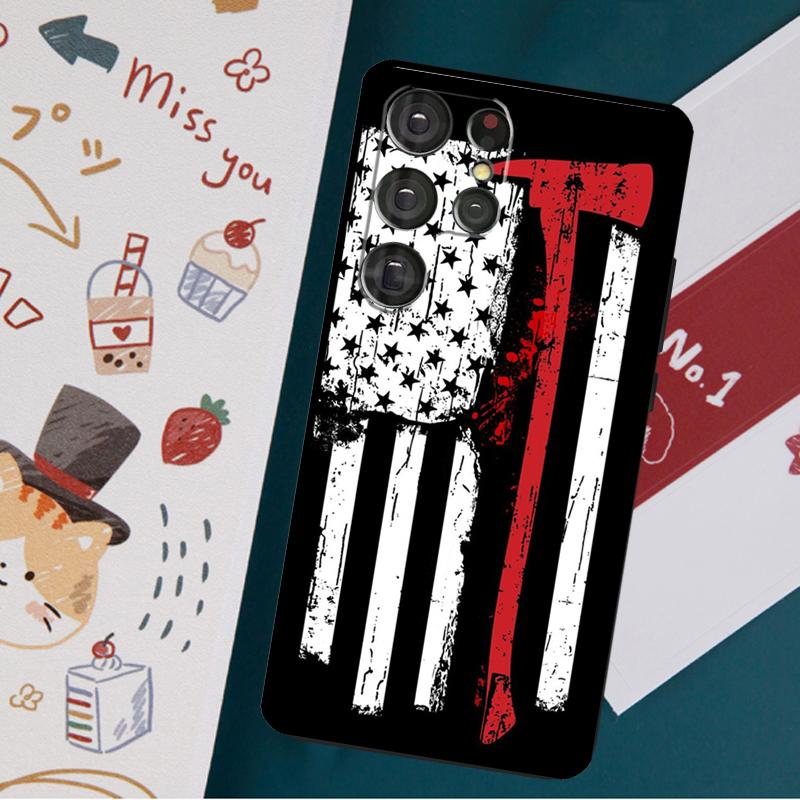 

Чехол Firefighter Heroes Fireman для Samsung Galaxy S23 S21 S22 Ultra Plus S20 FE Note 20 Note 10 S8 S9 S10 Plus Galaxy S23