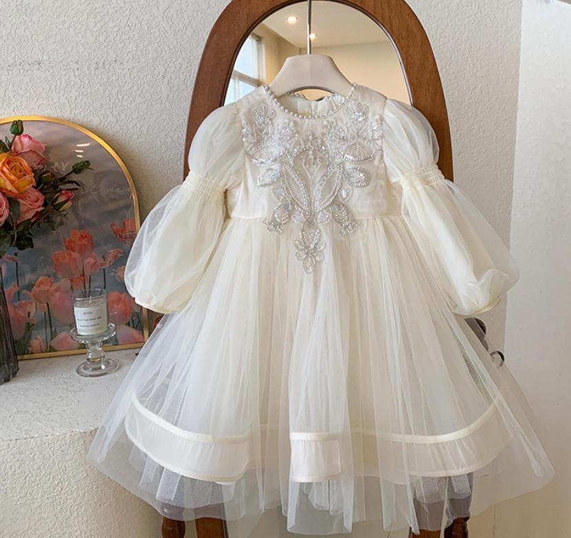 2026 Prinzessinnenkleid für Mädchen Frühling/Sommer - Hochwertiges voluminöses Kleid für Partys und Geburtstage