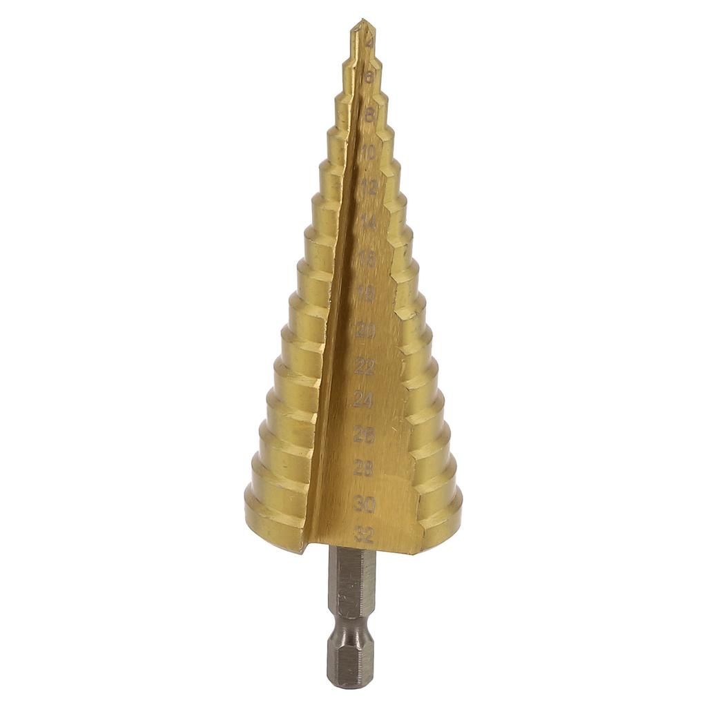 Cutter Step Cone Drill Equipment Hex Shank High Speed Steel Hole