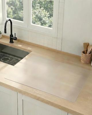 KaiwayInno 60x80cm Countertop Protective Sheet Resistant Kitchen Silicone Appliance Underlay Mat [Heat 260℃, Non-Slip] Mat, Wipeable,