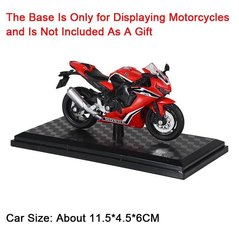 1:18 HAYABUSA GSX1000R R1 Motorcycle Toy Alloy Body Rubber Tires CBR1000RR Shock Absorption Model Car Models Boy Decorative Item