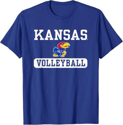 Kansas Jayhawks Volleyball Offiziell lizenziertes T-Shirt
