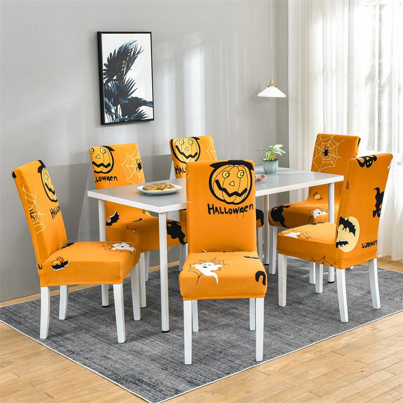 34 Color Christmas Chair Covers Dining Room Stretch Seat Protector Chair Covers for Kitchen Office Hotel Banquet Ceremony Party 2/4/6 Pieces