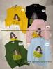 Xiao Wang's Spring Korean Cartoon Loose Knit Sweater Vest (Plus Size)