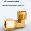 All-Copper 90° Male Thread Elbow Adapter for High-Pressure Air Conditioning & Instrumentation Systems
