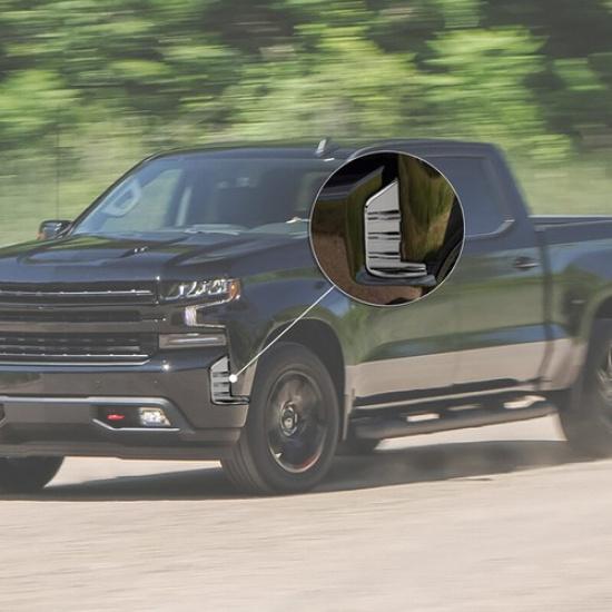 Chrome Front Fog Light Lamp Decor Cover Trim Bezels For Chevy Silverado 1500 19+