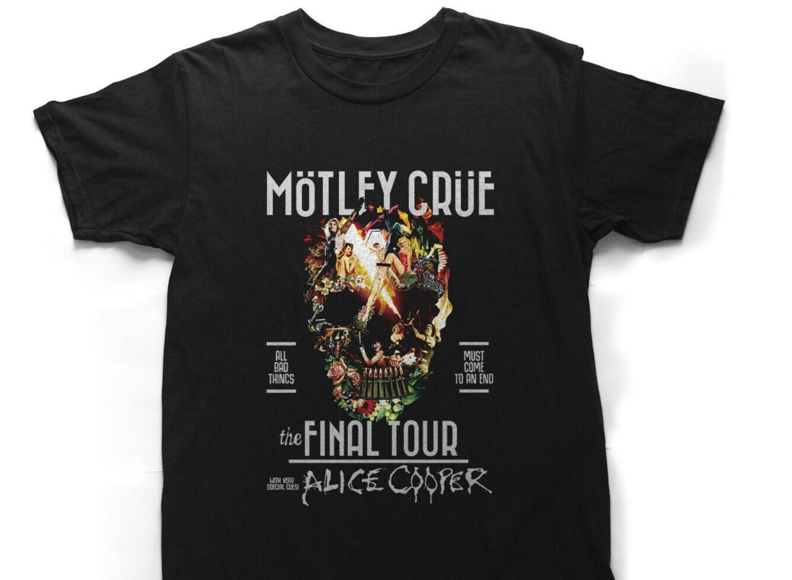Motley Crue the Final Tour With Alice Cooper T-Shirt Size S-5XL XXXXL