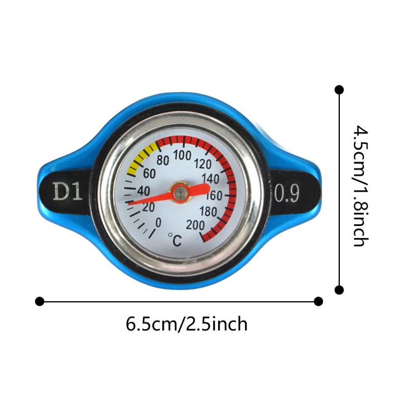 0.9Bar 1.1Bar Big Or Small Head Motorcycles Car Thermost Radiator Cap Cover Water Temperature Gauge Cover Utility Safe