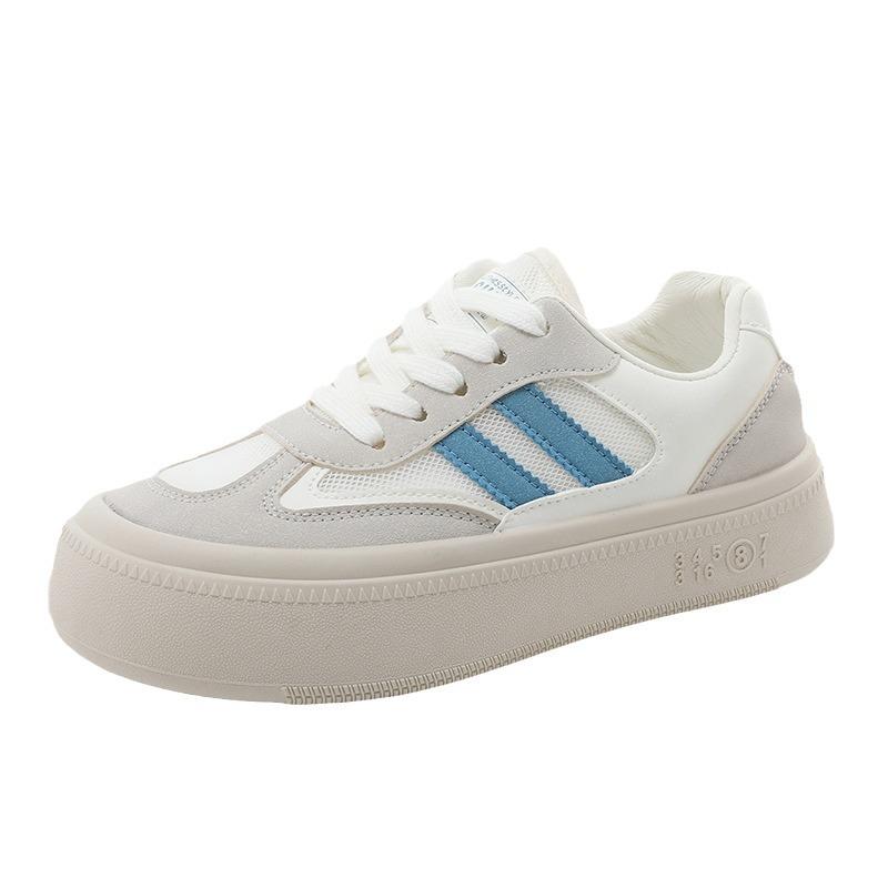 Z887 Nové Jarní a Letní Prodyšné Neformální Vícebarevné Tenisky Platforma Dámské Boty Zvýšená Kulatá Špička Módní Korejský Styl