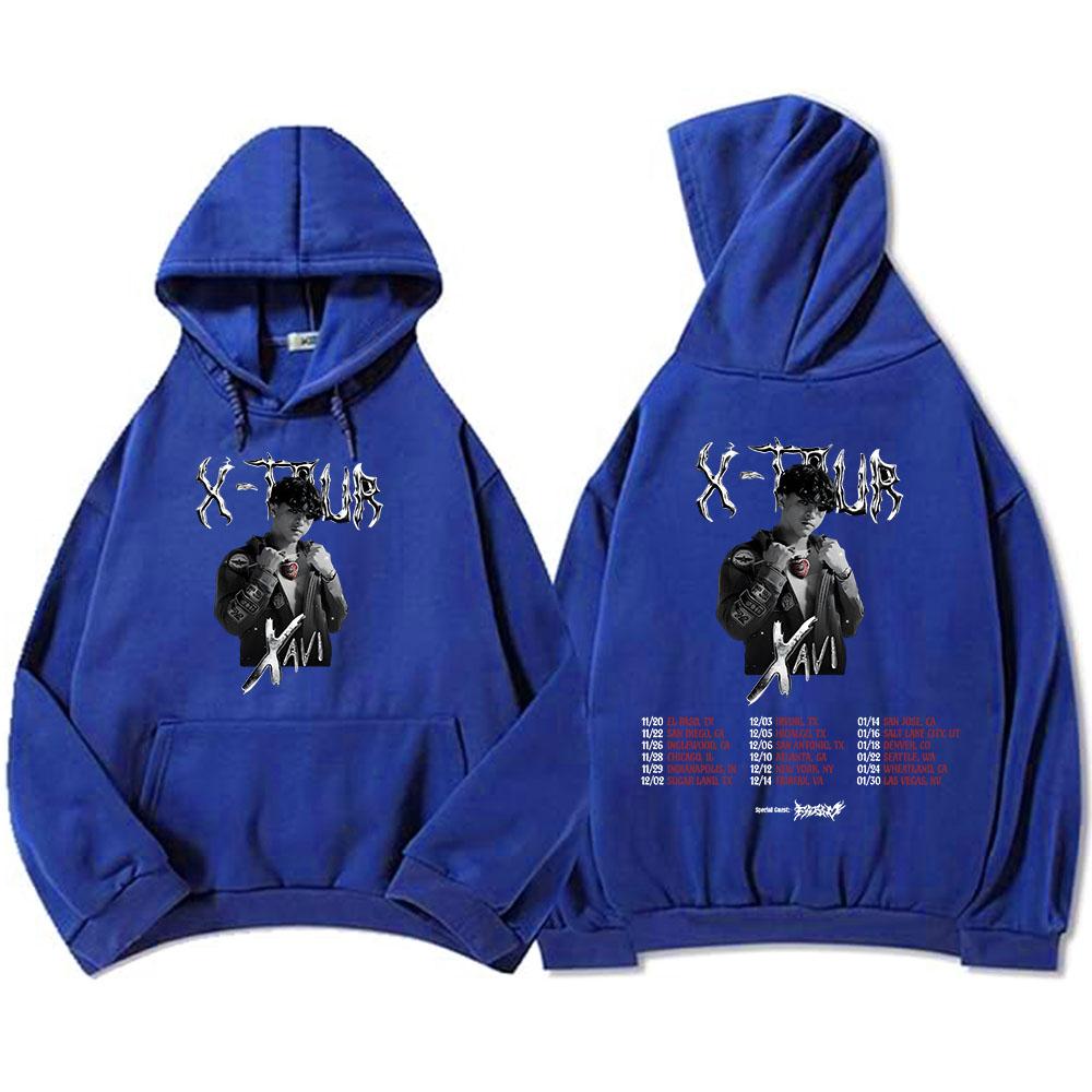 X-tour Xavi Singer Fashion Hoodies Long Sleeve Fashion Hooded Sweatshirts Casual Autumn Fleece Male Sudaderas Streetwear Men Top