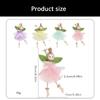 4Pcs Skirted Angel Girl Figure Pendant Hanging Ornaments for Wedding Baby Showers Birthday Parties Kid Rooms Decoration