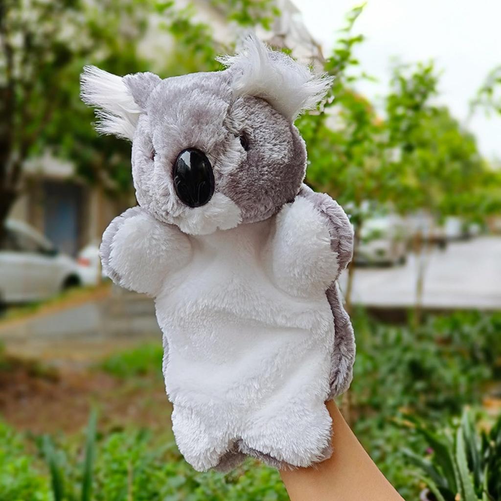 Xihagnz Hand Puppets, Plush Animals with Moving Mouths, Perfect for Puppet Shows, Ventriloquism, and Hand Dancing, Cute Educational Fairy Tales,