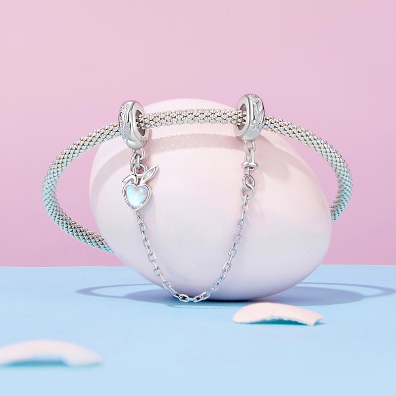 Charms Do Pandora Łańcuszek Zabezpieczający Charms Serce Srebro 925 Charmsy Trusky